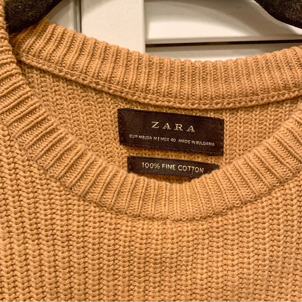 Zara Ribbed Sweater - Light Brown - Picture 3 of 4